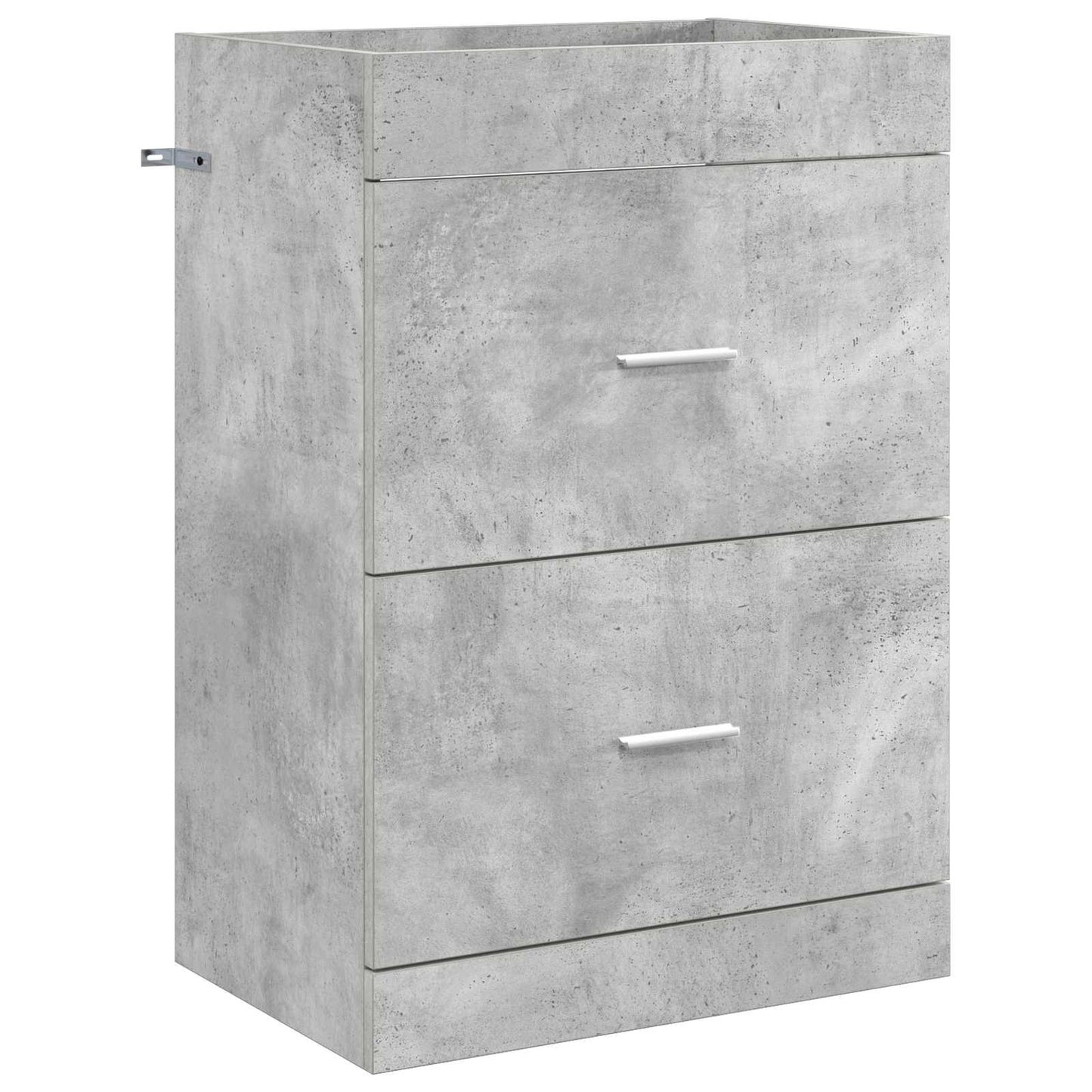 vidaXL Bathroom Furniture Set Concrete Grey 61 x 40 x 84.5 cm
