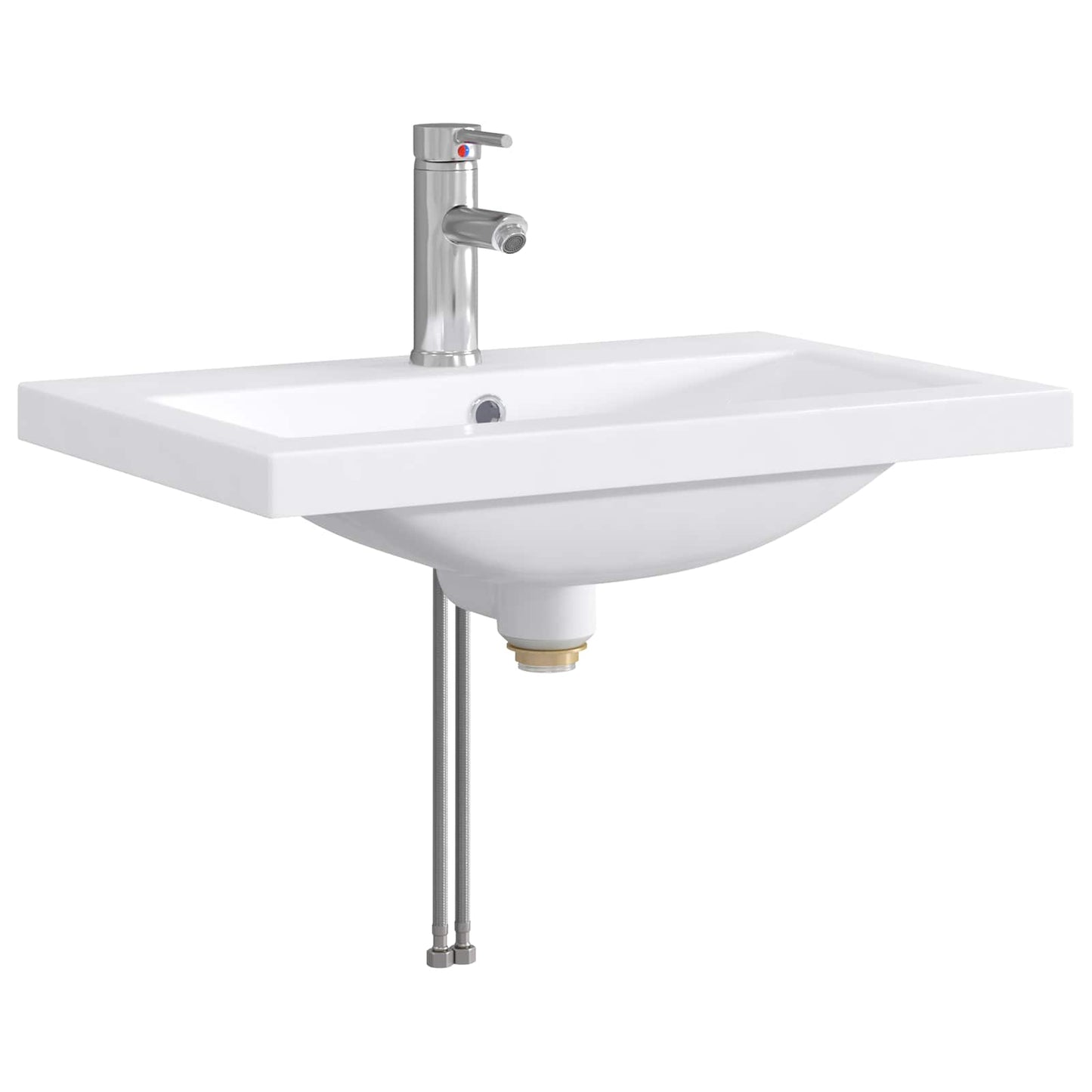 vidaXL Bathroom Furniture Set Concrete Grey 61 x 40 x 84.5 cm