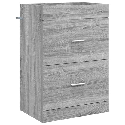 vidaXL Bathroom Furniture Set Grey Sonoma 61 x 40 x 84.5 cm