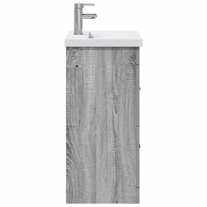 vidaXL Bathroom Furniture Set Grey Sonoma 61 x 40 x 84.5 cm
