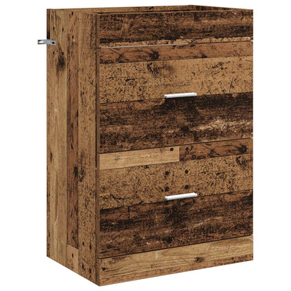 vidaXL Bathroom Furniture Set Old Wood 61 x 40 x 84.5 cm