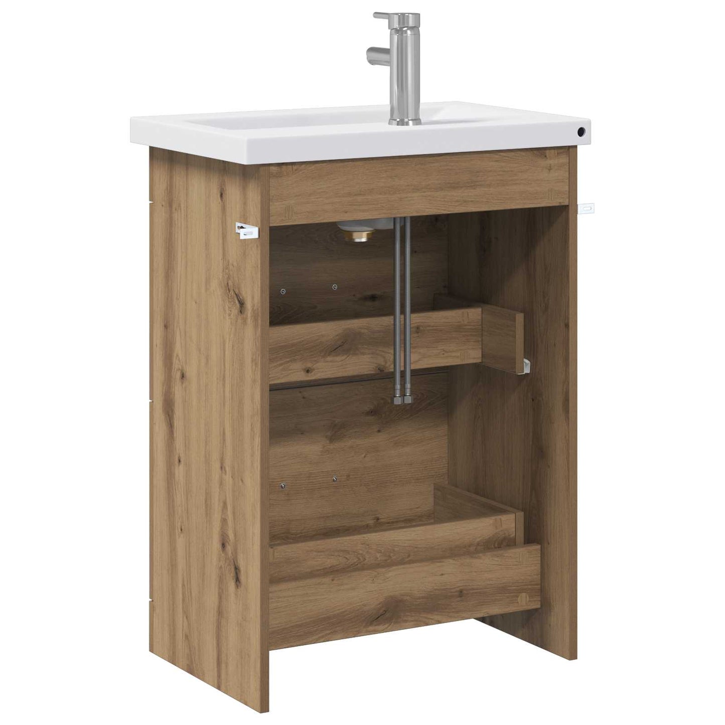 vidaXL Bathroom Furniture Set Artisan Oak 61 x 40 x 84.5 cm