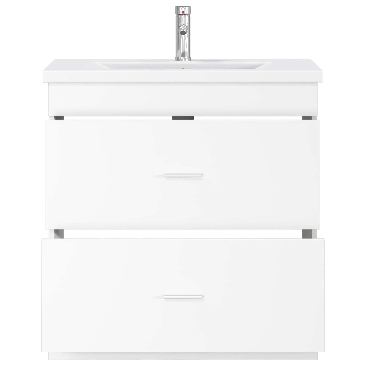 vidaXL Bathroom Furniture Set White 81 x 40 x 84.5 cm Engineered Wood