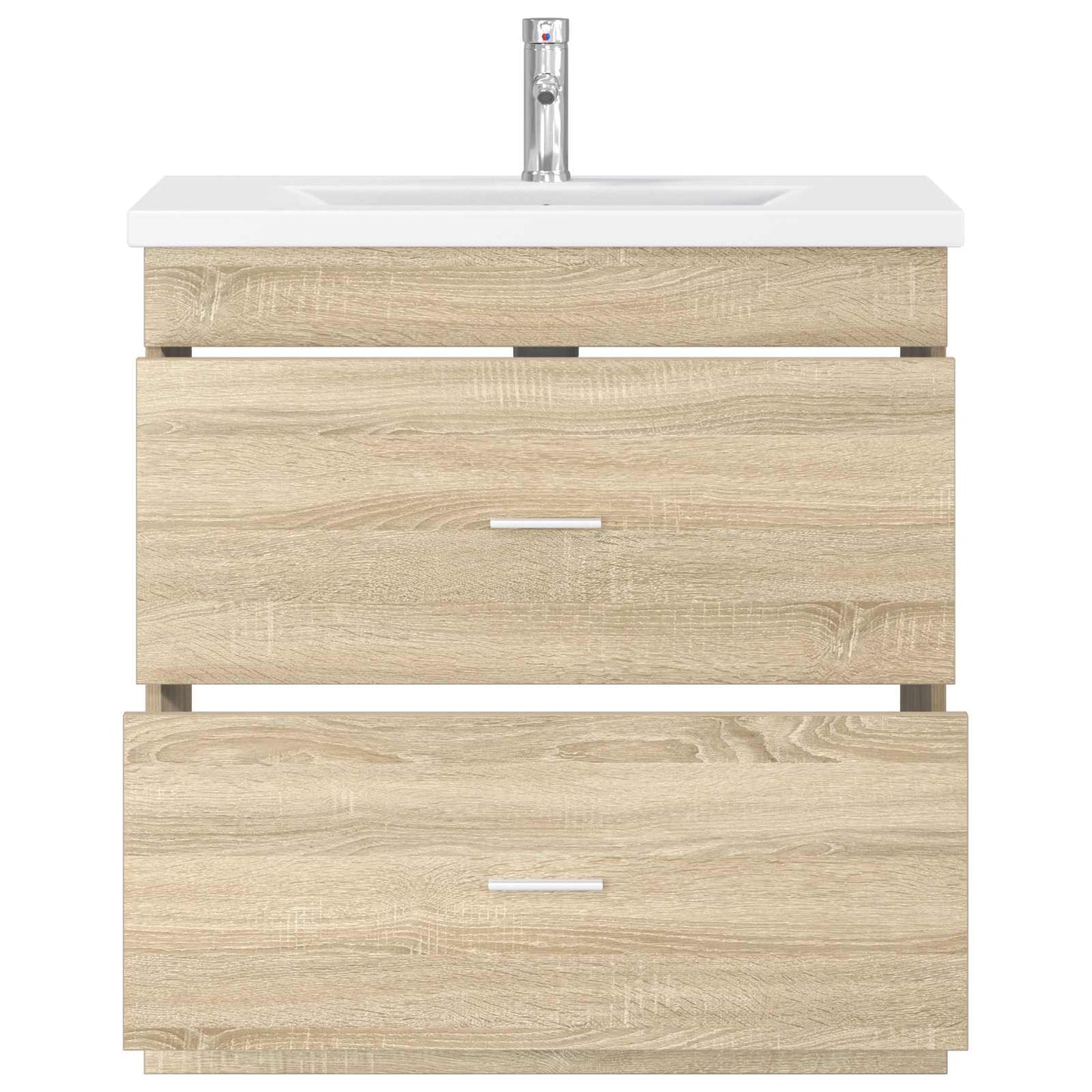 vidaXL Bathroom Furniture Set Sonoma Oak 81 x 40 x 84.5 cm