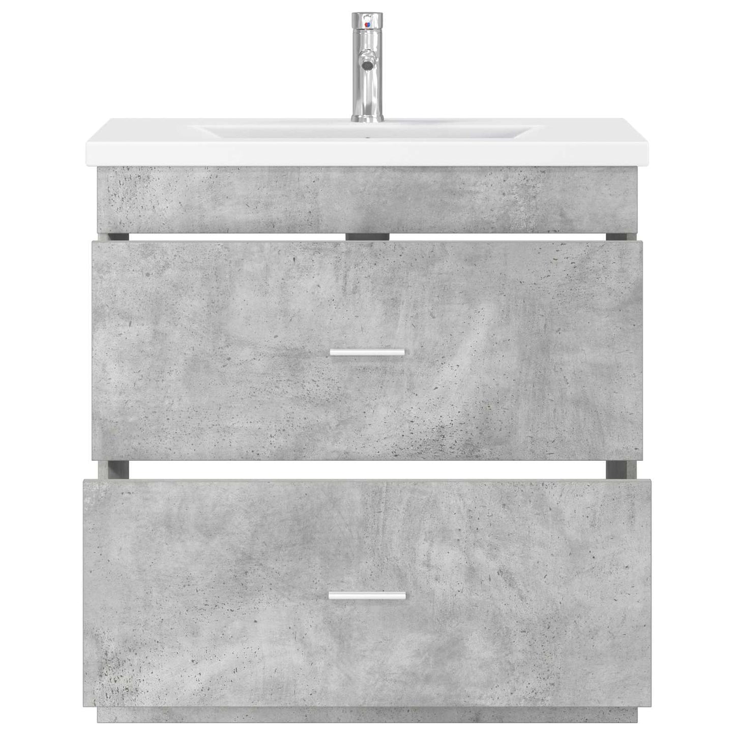 vidaXL Bathroom Furniture Set Concrete Grey 81 x 40 x 84.5 cm