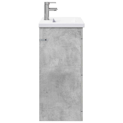 vidaXL Bathroom Furniture Set Concrete Grey 81 x 40 x 84.5 cm