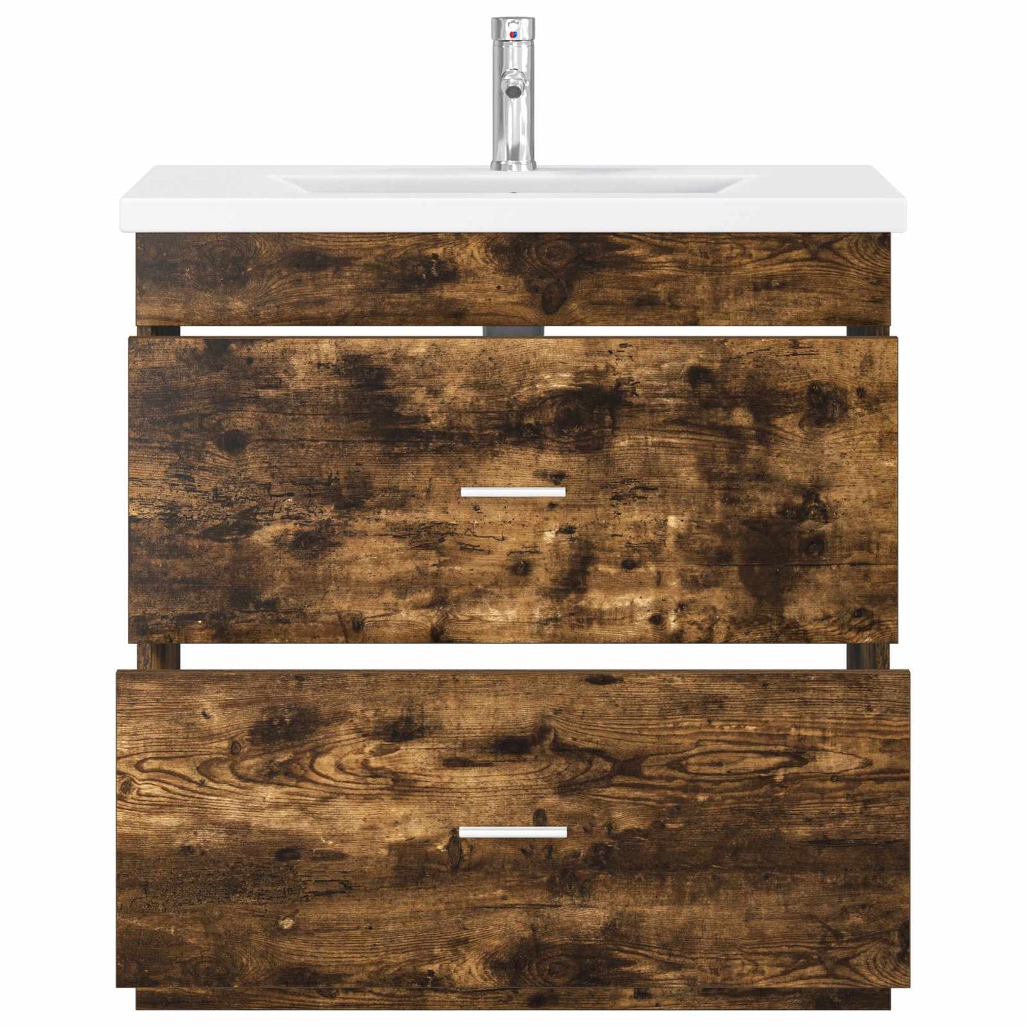 vidaXL Bathroom Furniture Set Smoked Oak 81 x 40 x 84.5 cm