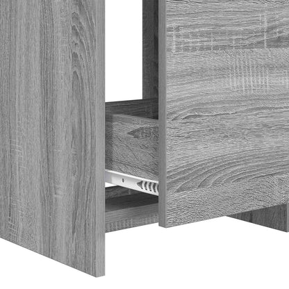 vidaXL Bathroom Furniture Set Grey Sonoma 81 x 40 x 84.5 cm
