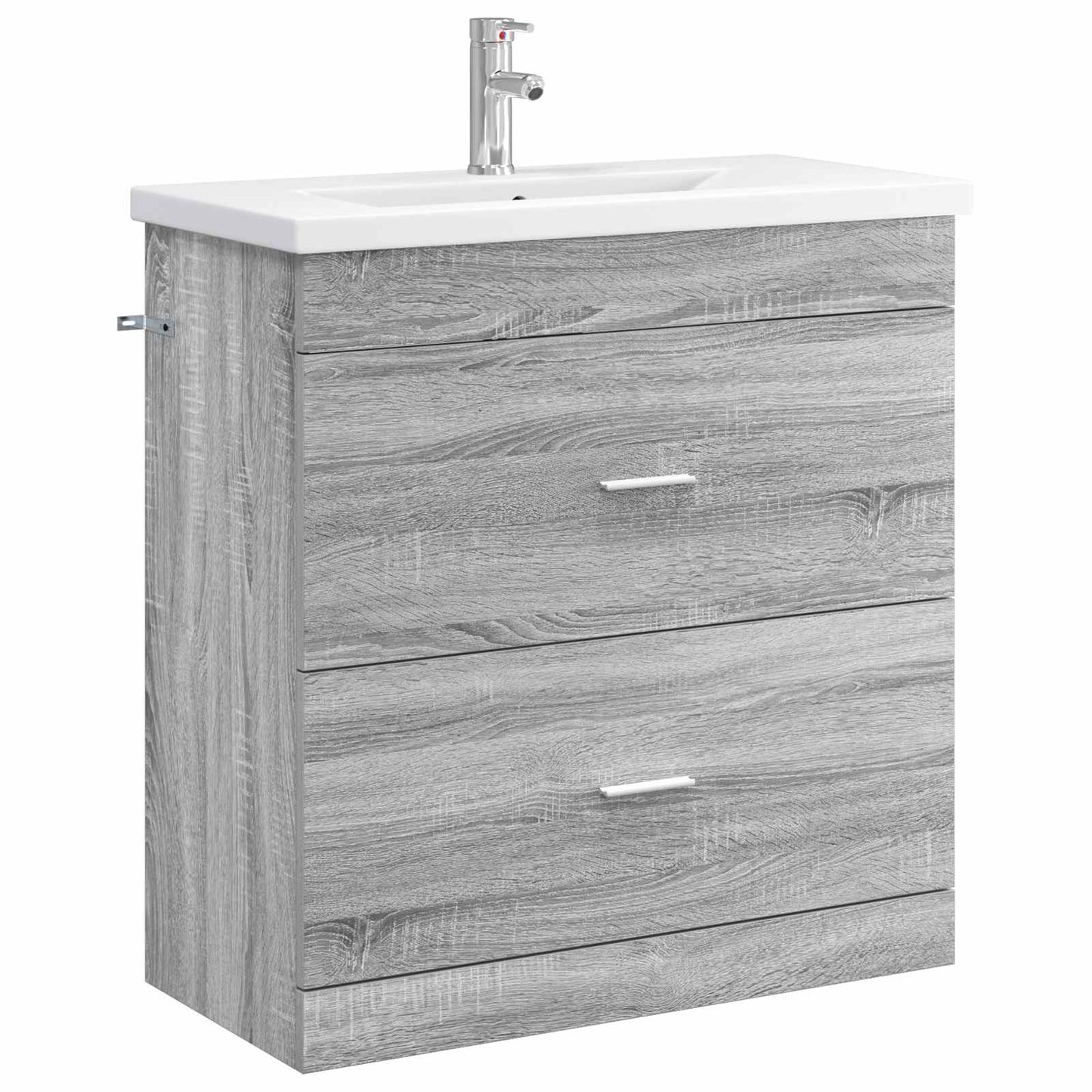 vidaXL Bathroom Furniture Set Grey Sonoma 81 x 40 x 84.5 cm