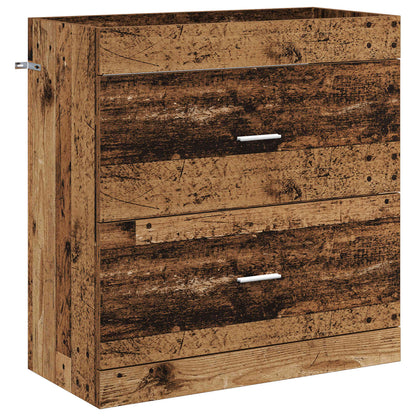 vidaXL Bathroom Furniture Set Old Wood 81 x 40 x 84.5 cm