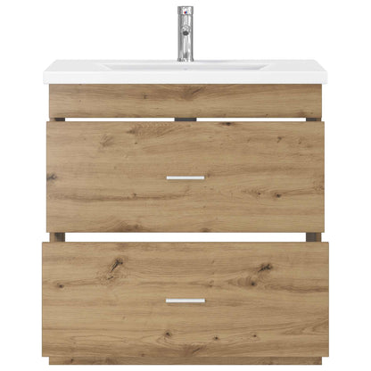 vidaXL Bathroom Furniture Set Artisan Oak 81 x 40 x 84.5 cm
