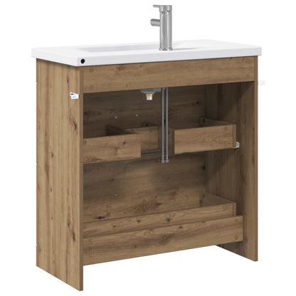 vidaXL Bathroom Furniture Set Artisan Oak 81 x 40 x 84.5 cm