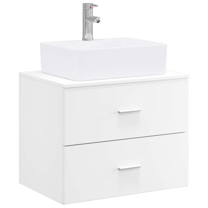 vidaXL Bathroom Furniture Set White Engineered Wood