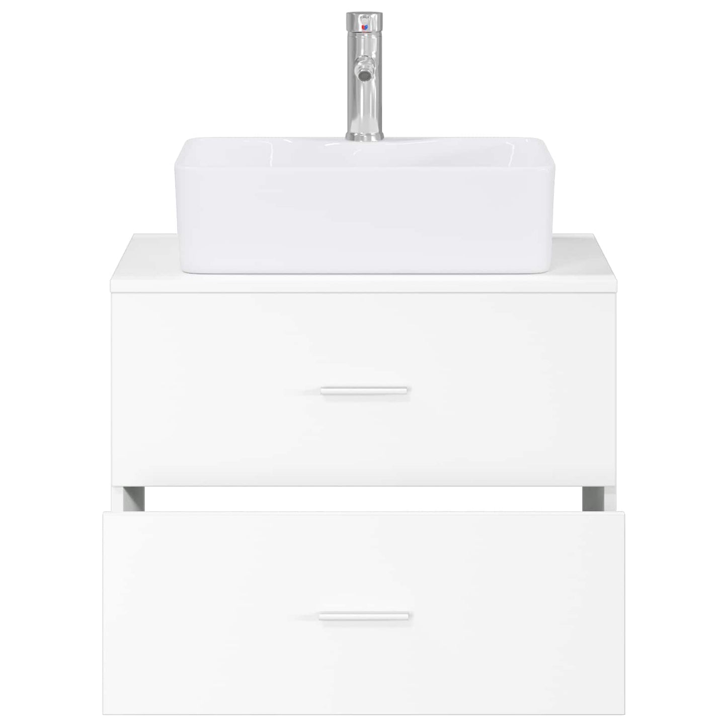 vidaXL Bathroom Furniture Set White Engineered Wood