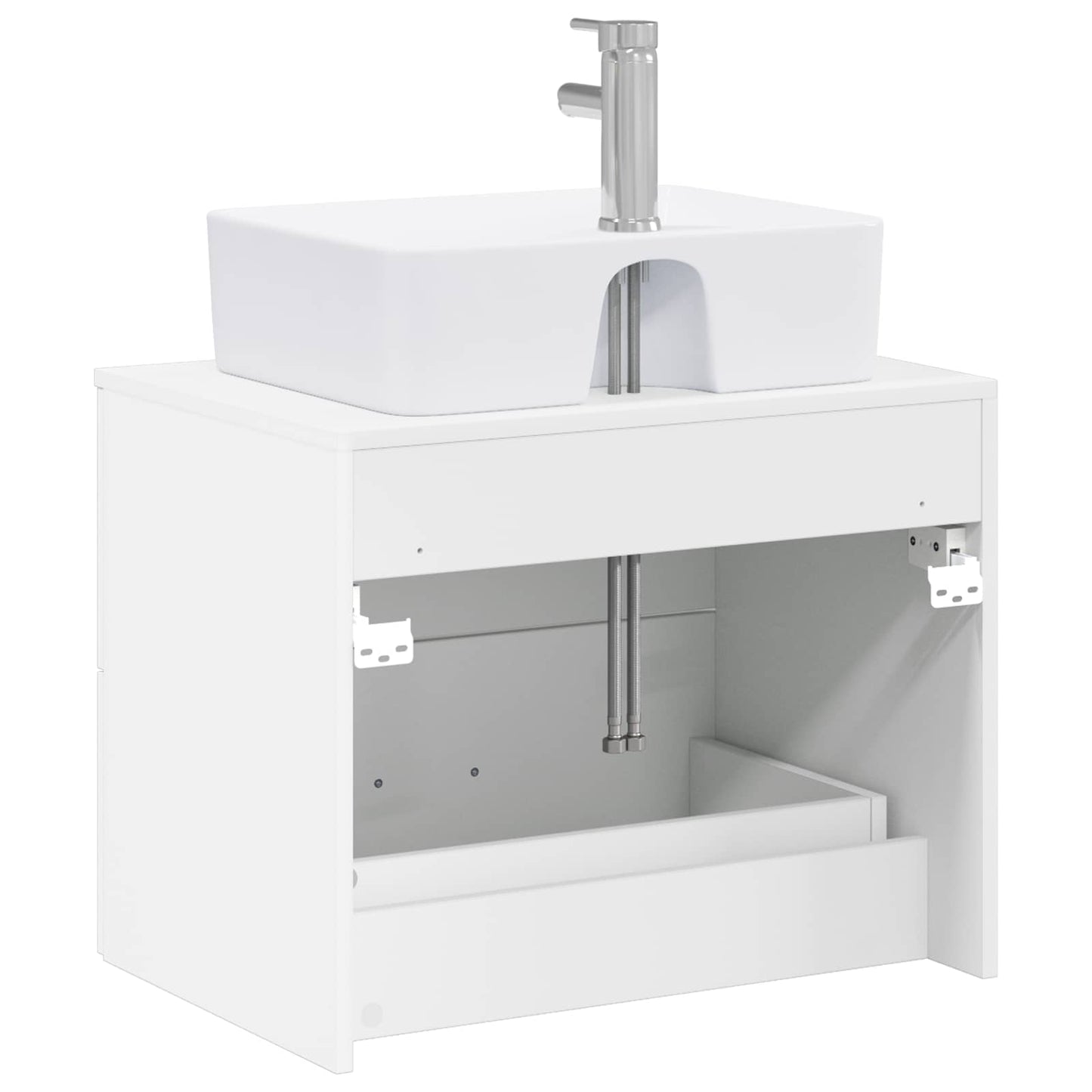 vidaXL Bathroom Furniture Set White Engineered Wood
