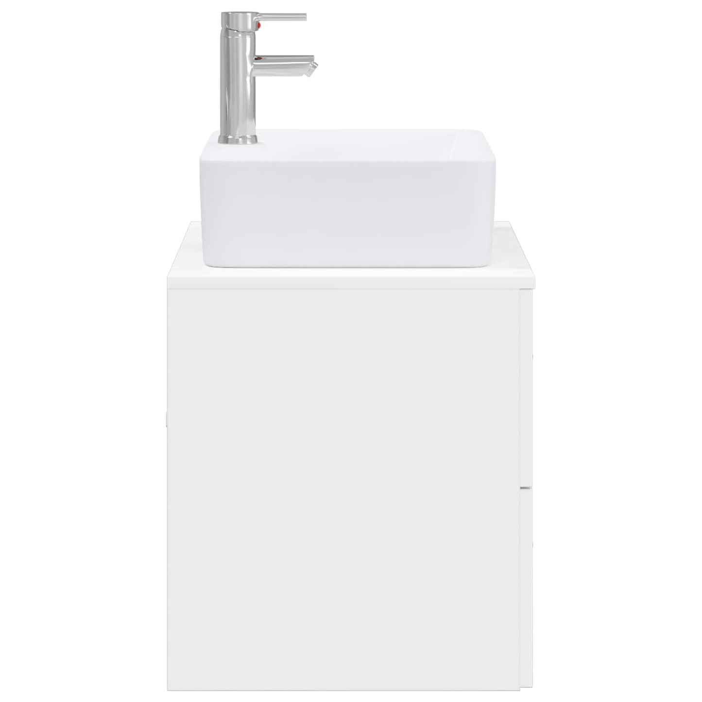 vidaXL Bathroom Furniture Set White Engineered Wood