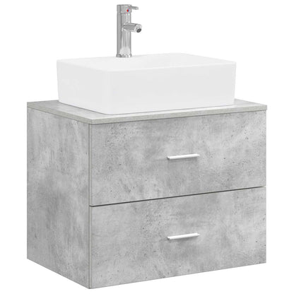 vidaXL Bathroom Furniture Set Concrete Grey Engineered Wood