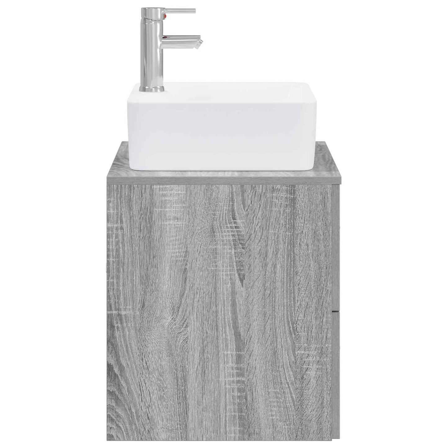 vidaXL Bathroom Furniture Set Grey Sonoma Engineered Wood