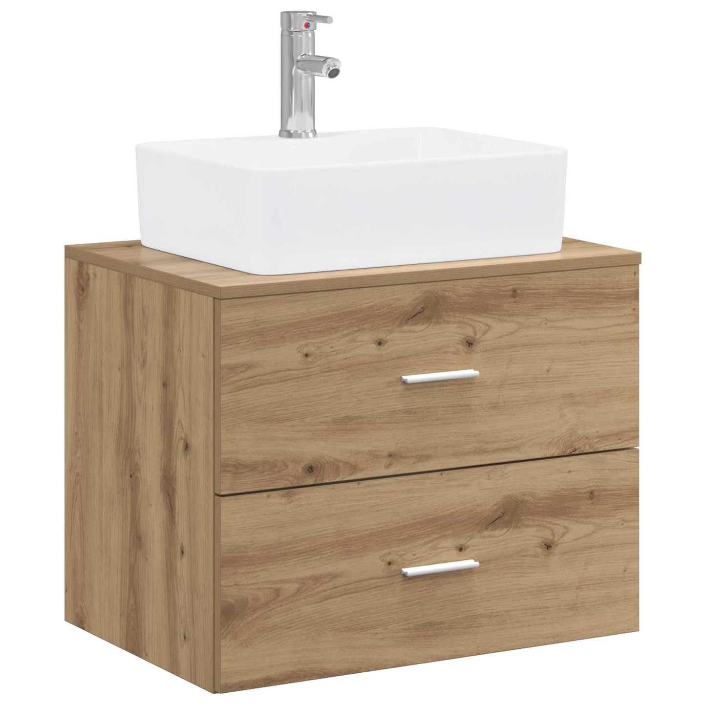 vidaXL Bathroom Furniture Set Artisan Oak Engineered Wood