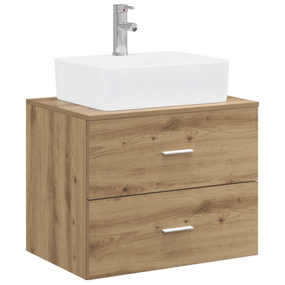 vidaXL Bathroom Furniture Set Artisan Oak Engineered Wood
