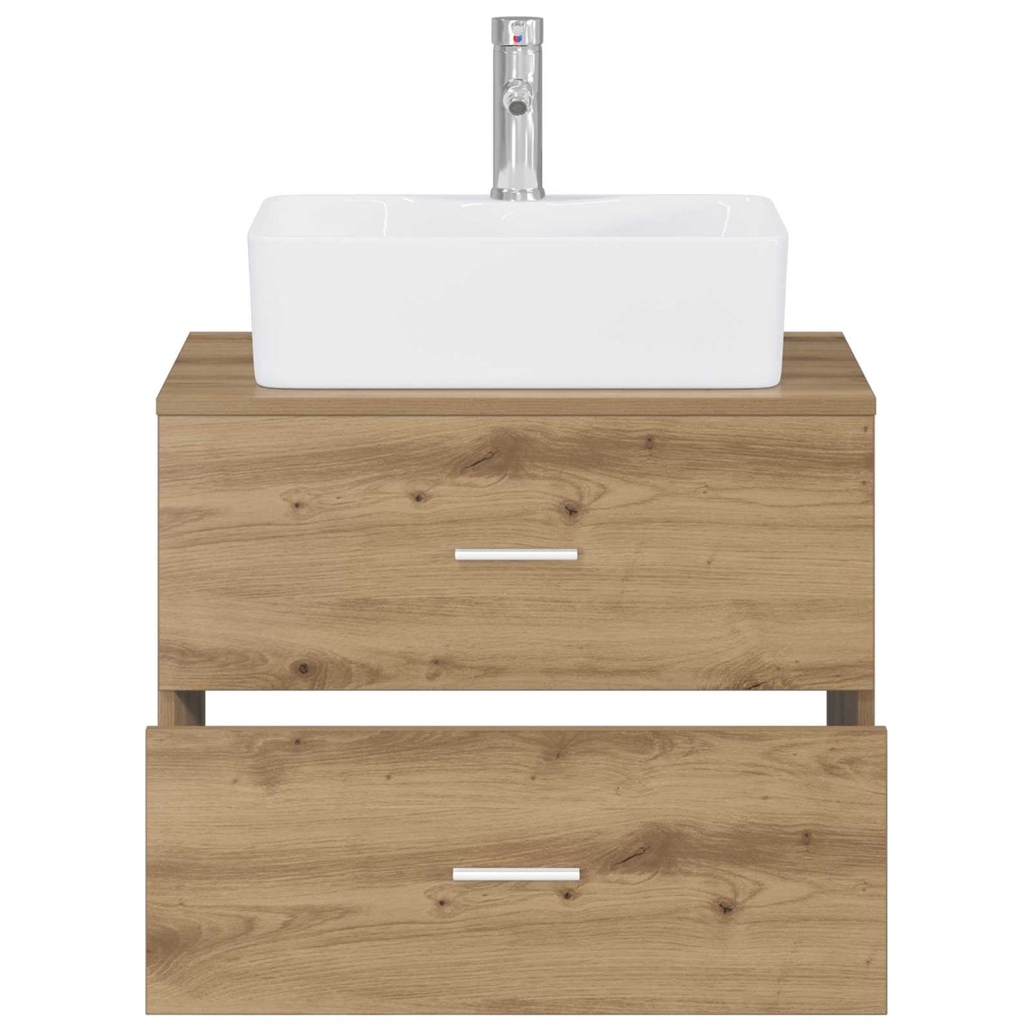 vidaXL Bathroom Furniture Set Artisan Oak Engineered Wood