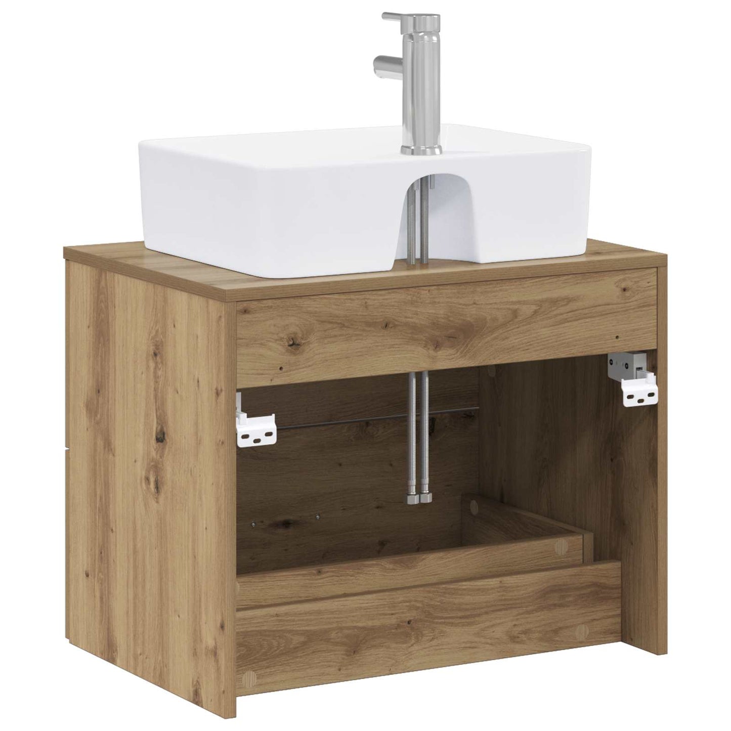 vidaXL Bathroom Furniture Set Artisan Oak Engineered Wood