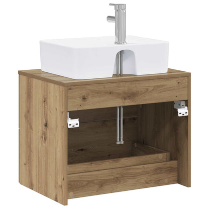 vidaXL Bathroom Furniture Set Artisan Oak Engineered Wood
