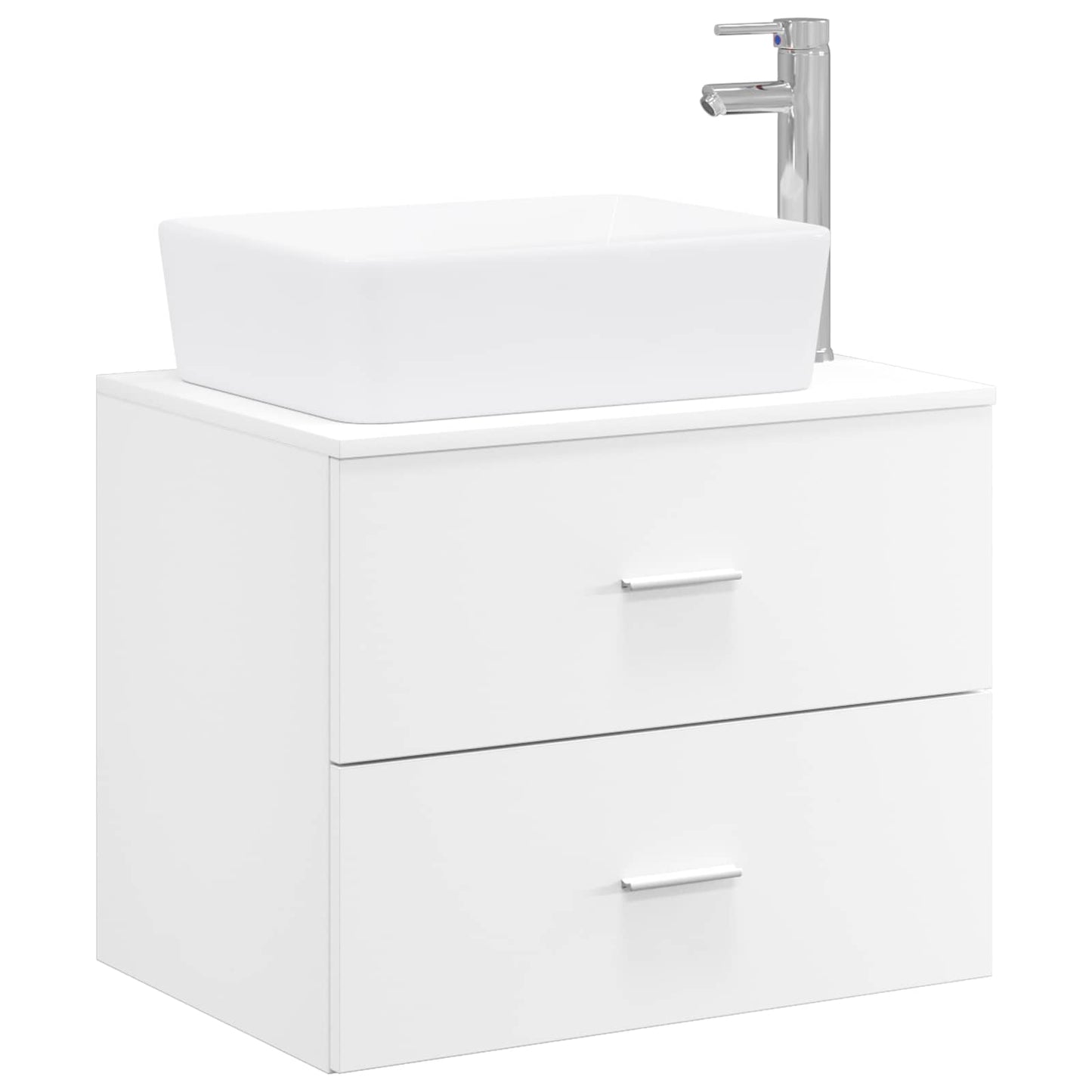 vidaXL Bathroom Furniture Set White Engineered Wood