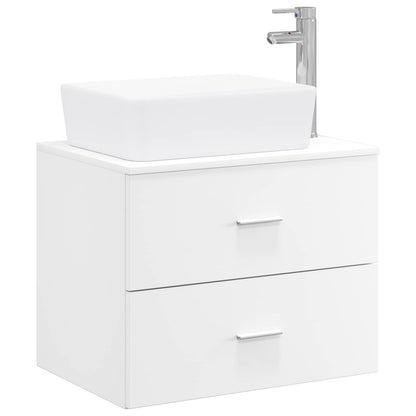 vidaXL Bathroom Furniture Set White Engineered Wood