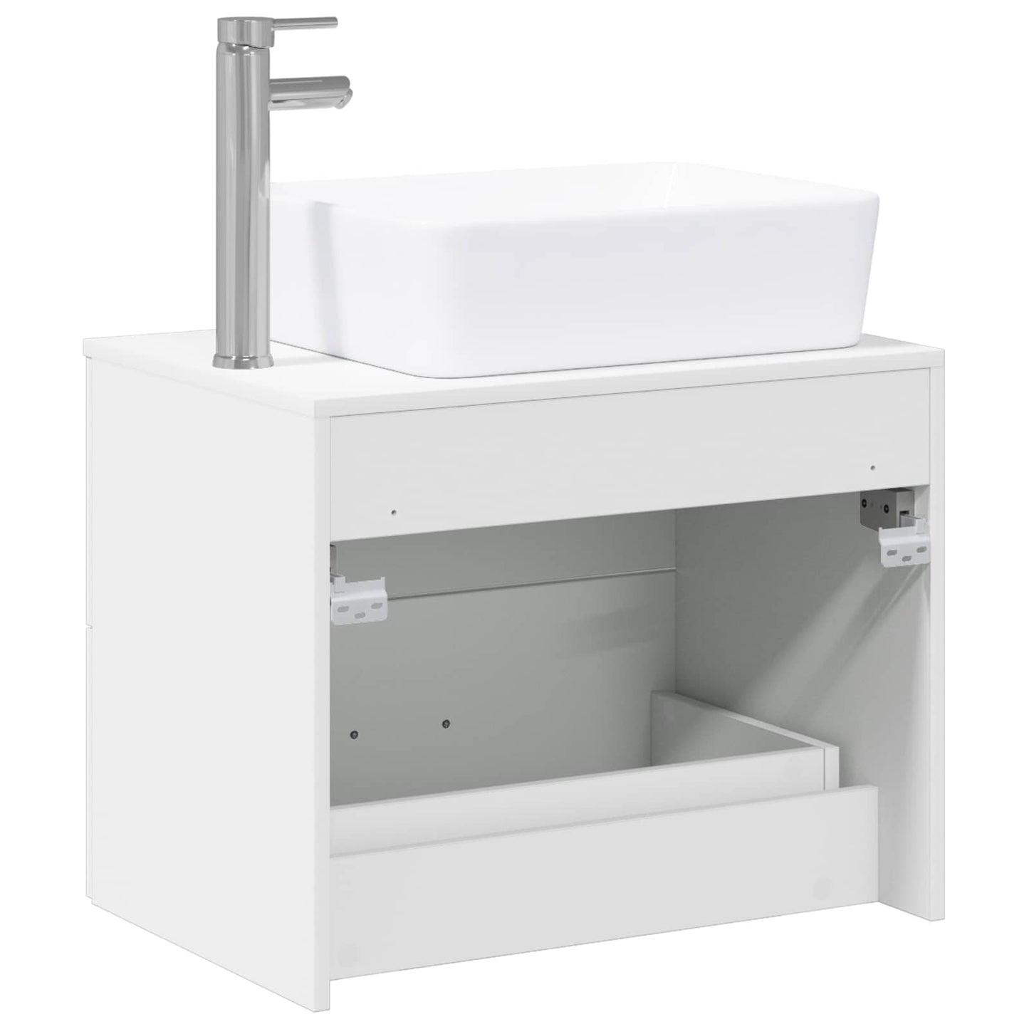vidaXL Bathroom Furniture Set White Engineered Wood