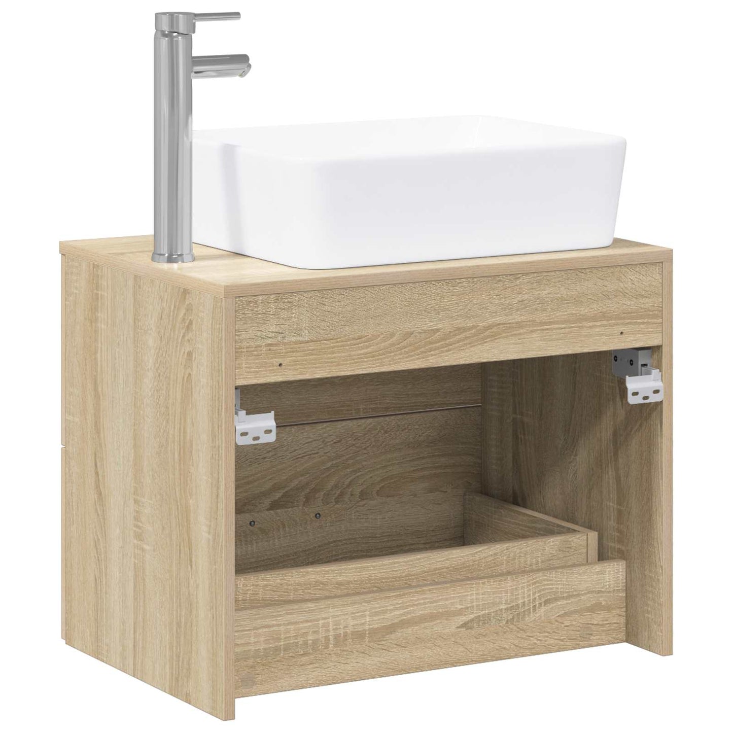 vidaXL Bathroom Furniture Set Sonoma Oak Engineered Wood