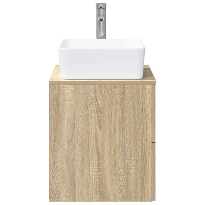 vidaXL Bathroom Furniture Set Sonoma Oak Engineered Wood