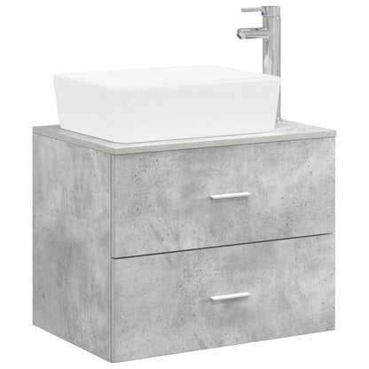 vidaXL Bathroom Furniture Set Concrete Grey Engineered Wood