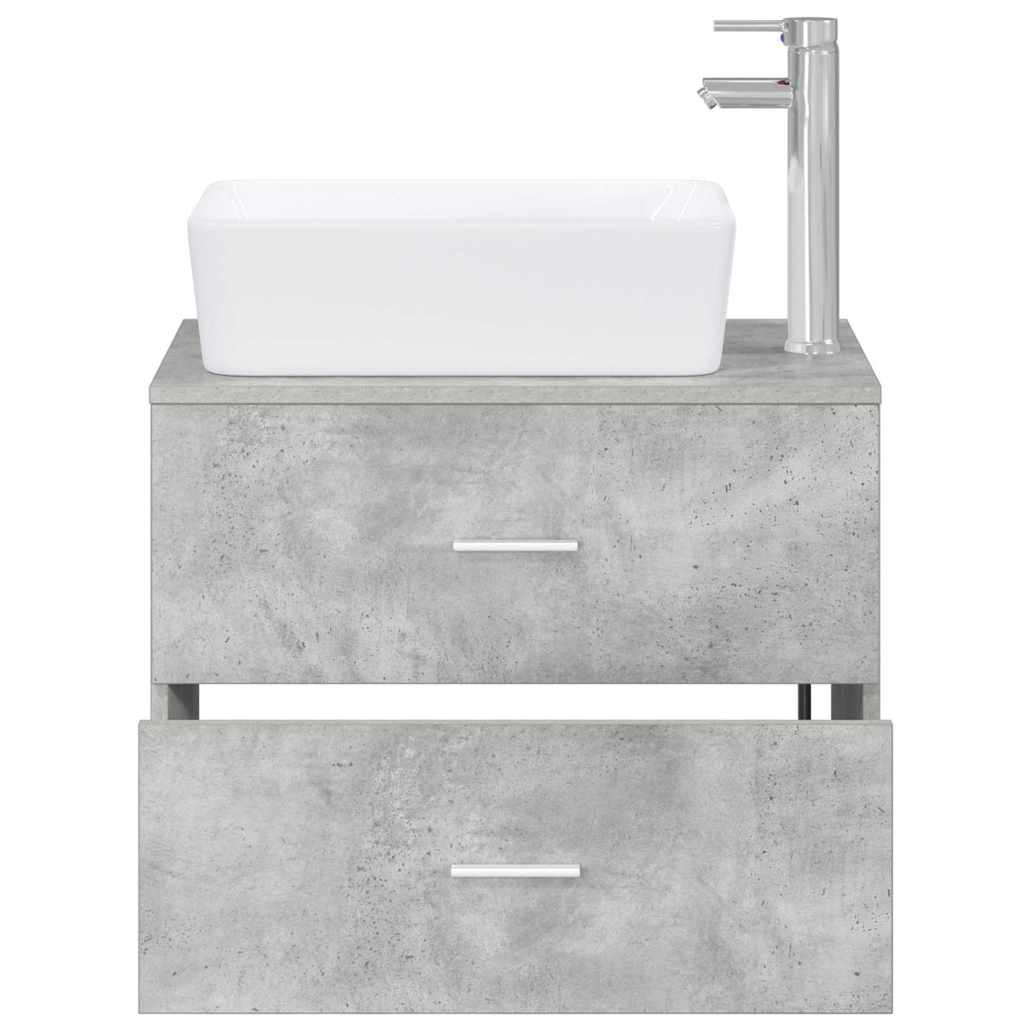 vidaXL Bathroom Furniture Set Concrete Grey Engineered Wood