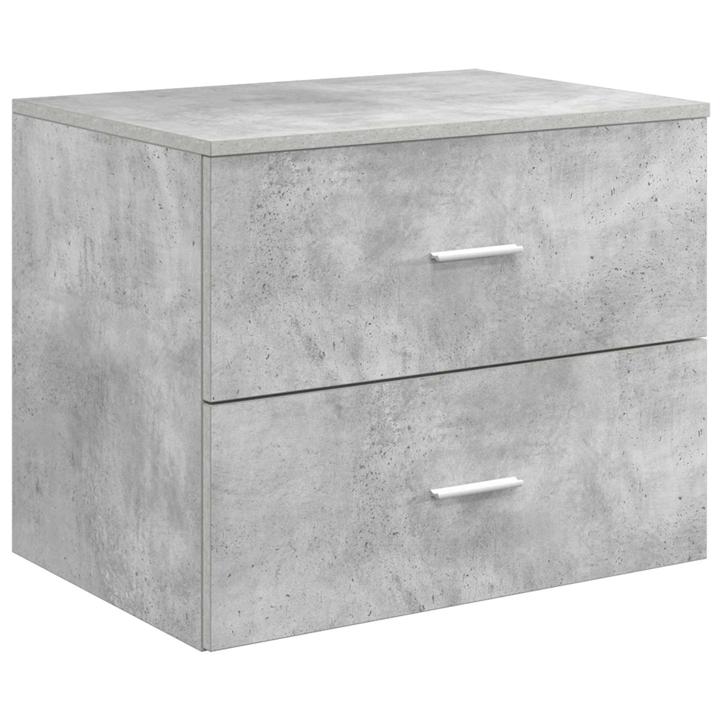 vidaXL Bathroom Furniture Set Concrete Grey Engineered Wood