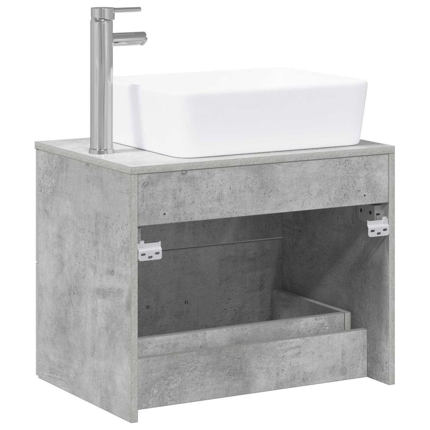 vidaXL Bathroom Furniture Set Concrete Grey Engineered Wood