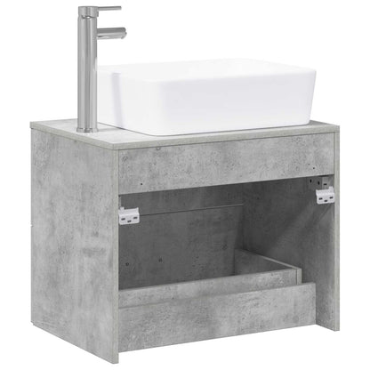 vidaXL Bathroom Furniture Set Concrete Grey Engineered Wood