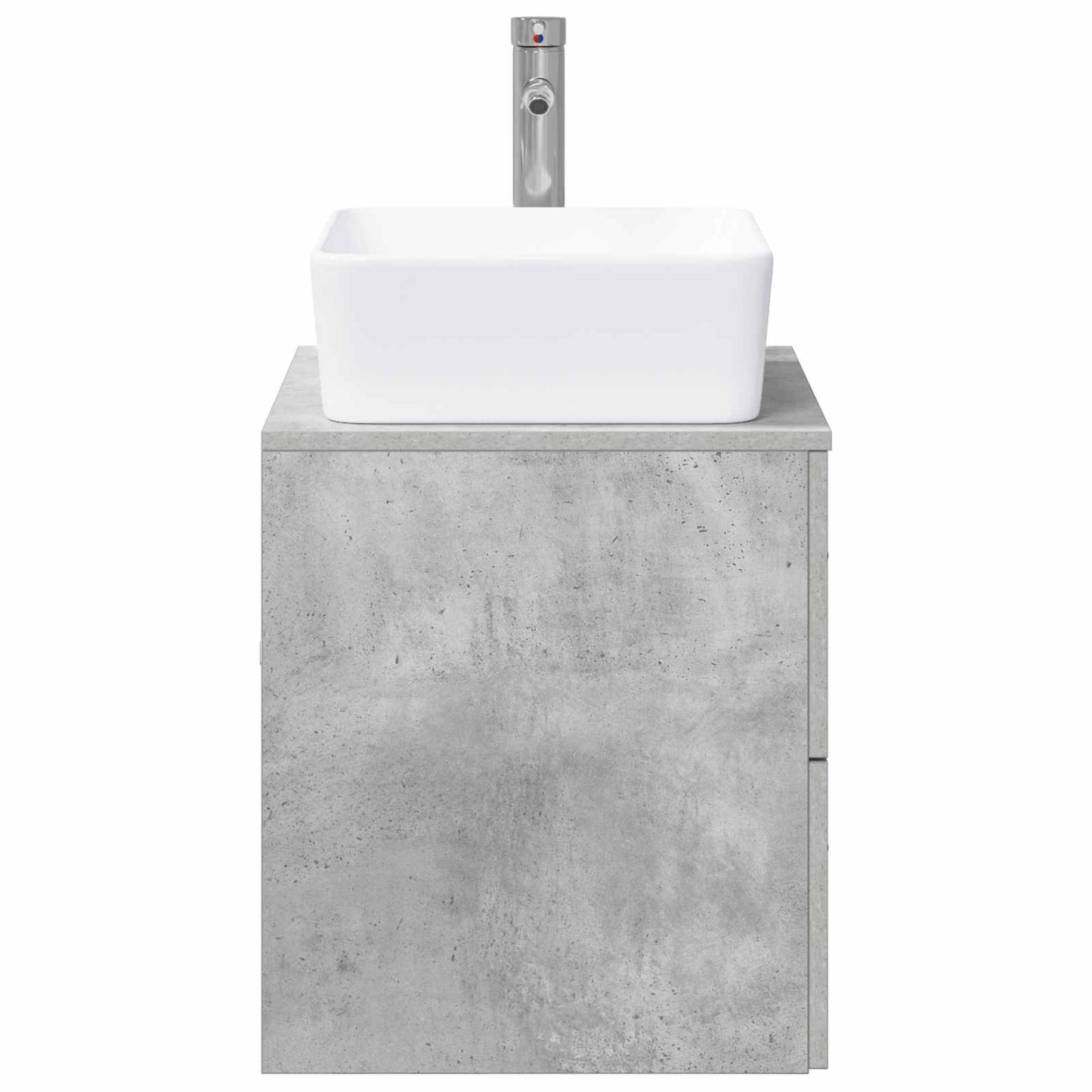 vidaXL Bathroom Furniture Set Concrete Grey Engineered Wood