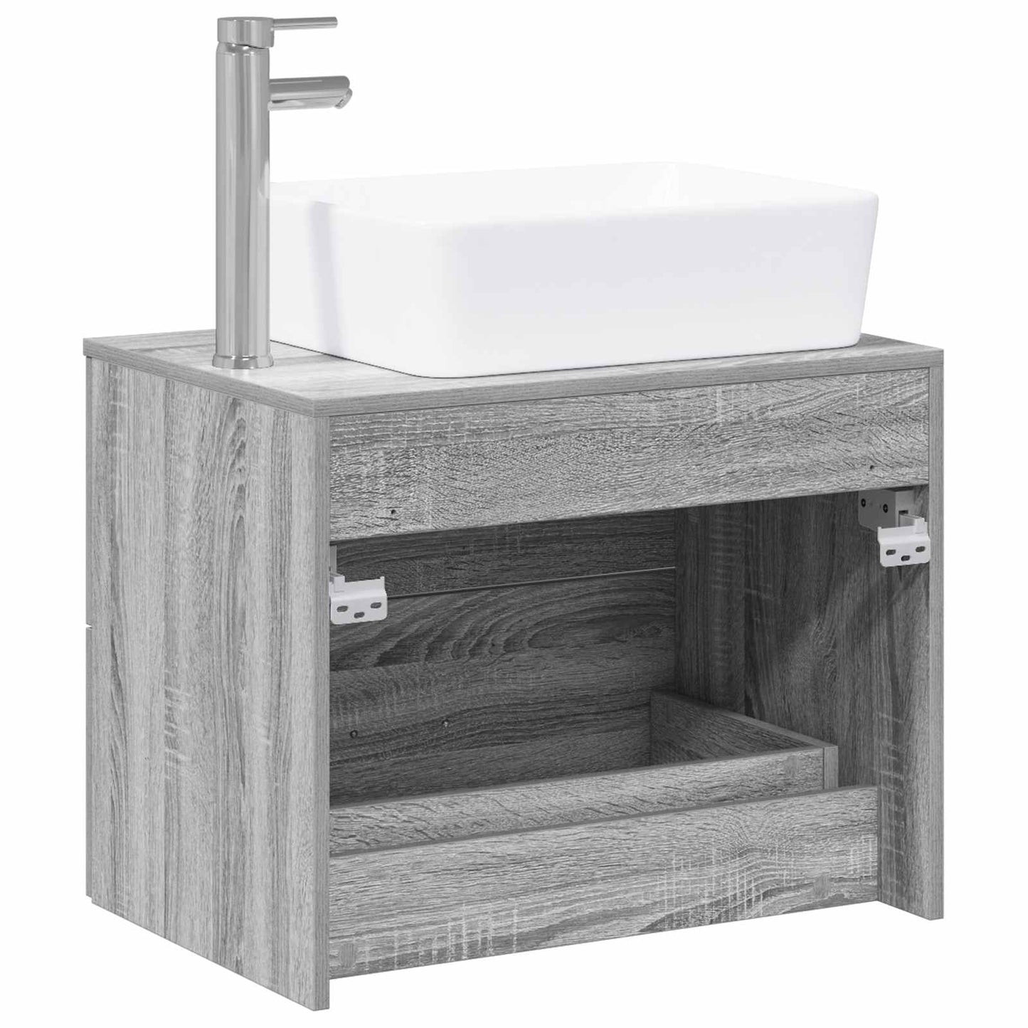 vidaXL Bathroom Furniture Set Grey Sonoma Engineered Wood