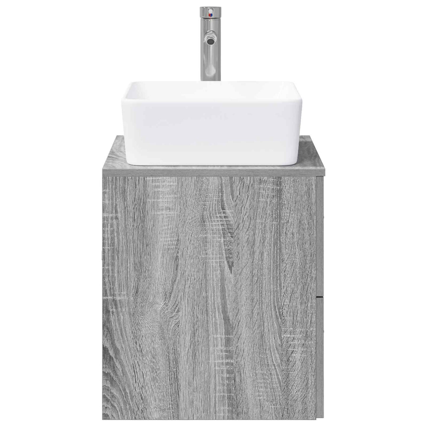 vidaXL Bathroom Furniture Set Grey Sonoma Engineered Wood