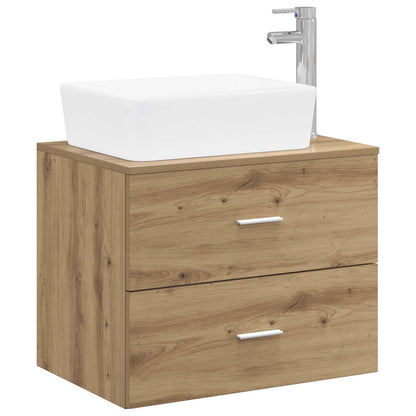 vidaXL Bathroom Furniture Set Artisan Oak Engineered Wood