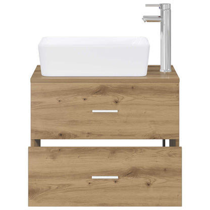 vidaXL Bathroom Furniture Set Artisan Oak Engineered Wood