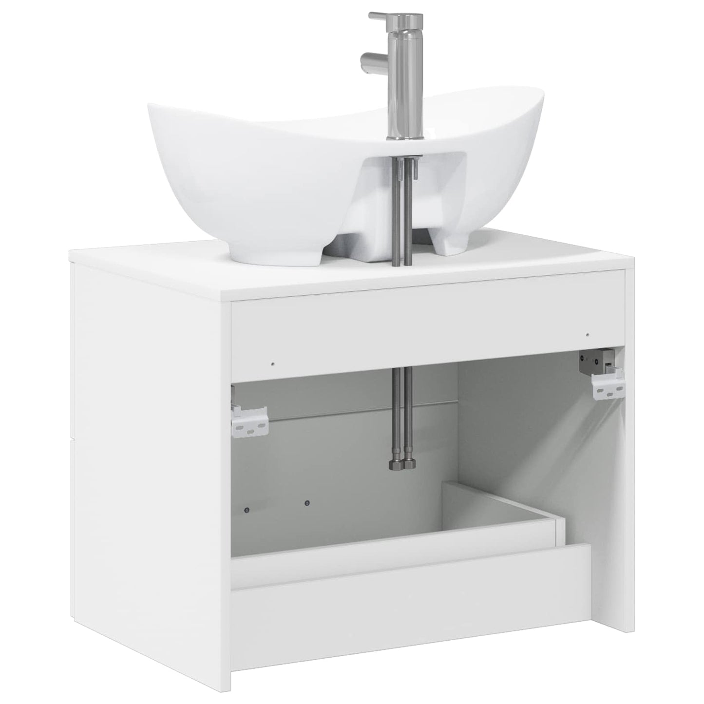 vidaXL Bathroom Furniture Set White Engineered Wood