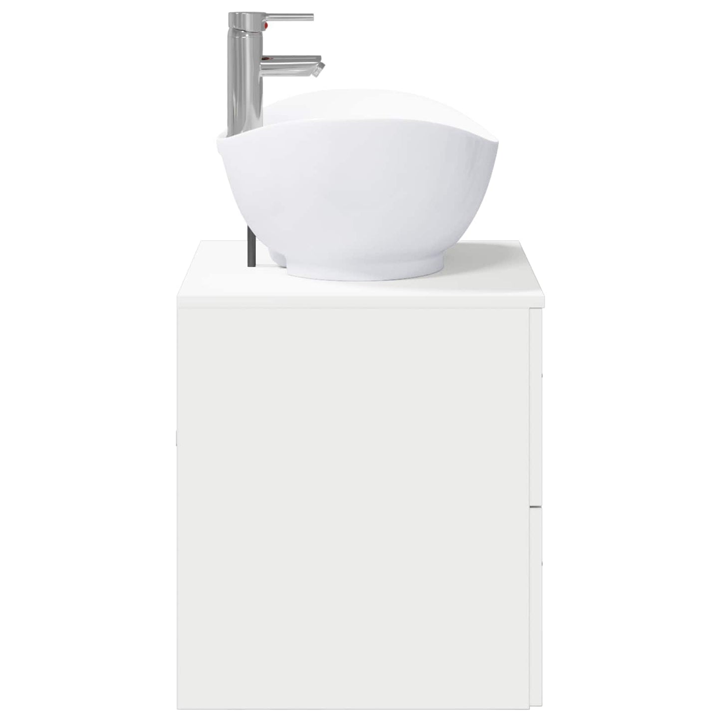 vidaXL Bathroom Furniture Set White Engineered Wood