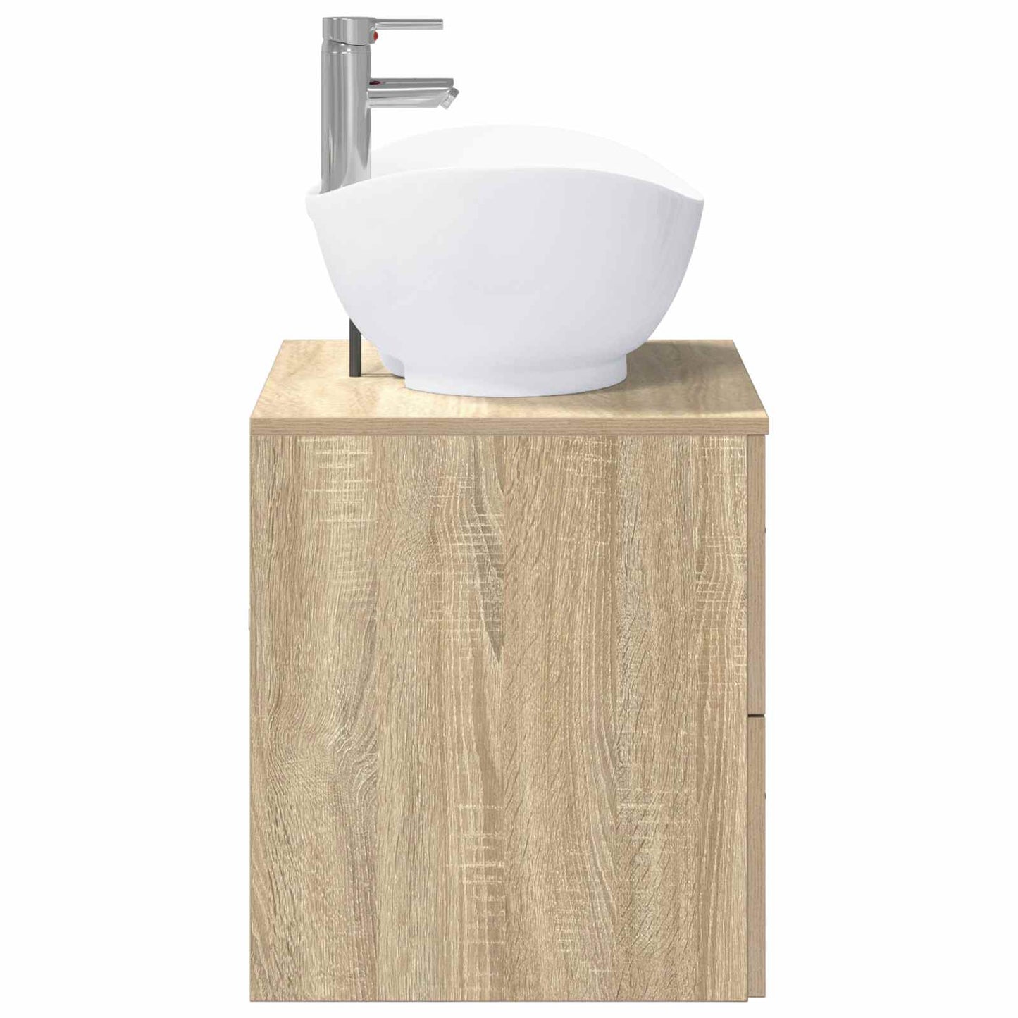 vidaXL Bathroom Furniture Set Sonoma Oak Engineered Wood