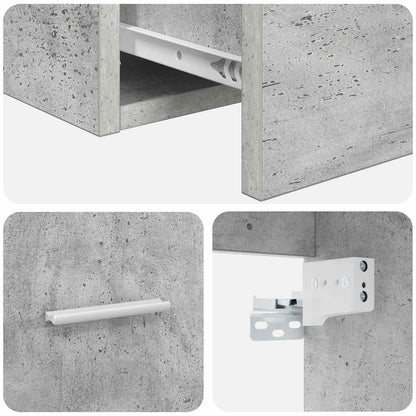 vidaXL Bathroom Furniture Set Concrete Grey Engineered Wood