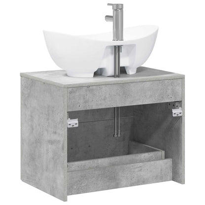 vidaXL Bathroom Furniture Set Concrete Grey Engineered Wood