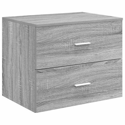 vidaXL Bathroom Furniture Set Grey Sonoma Engineered Wood