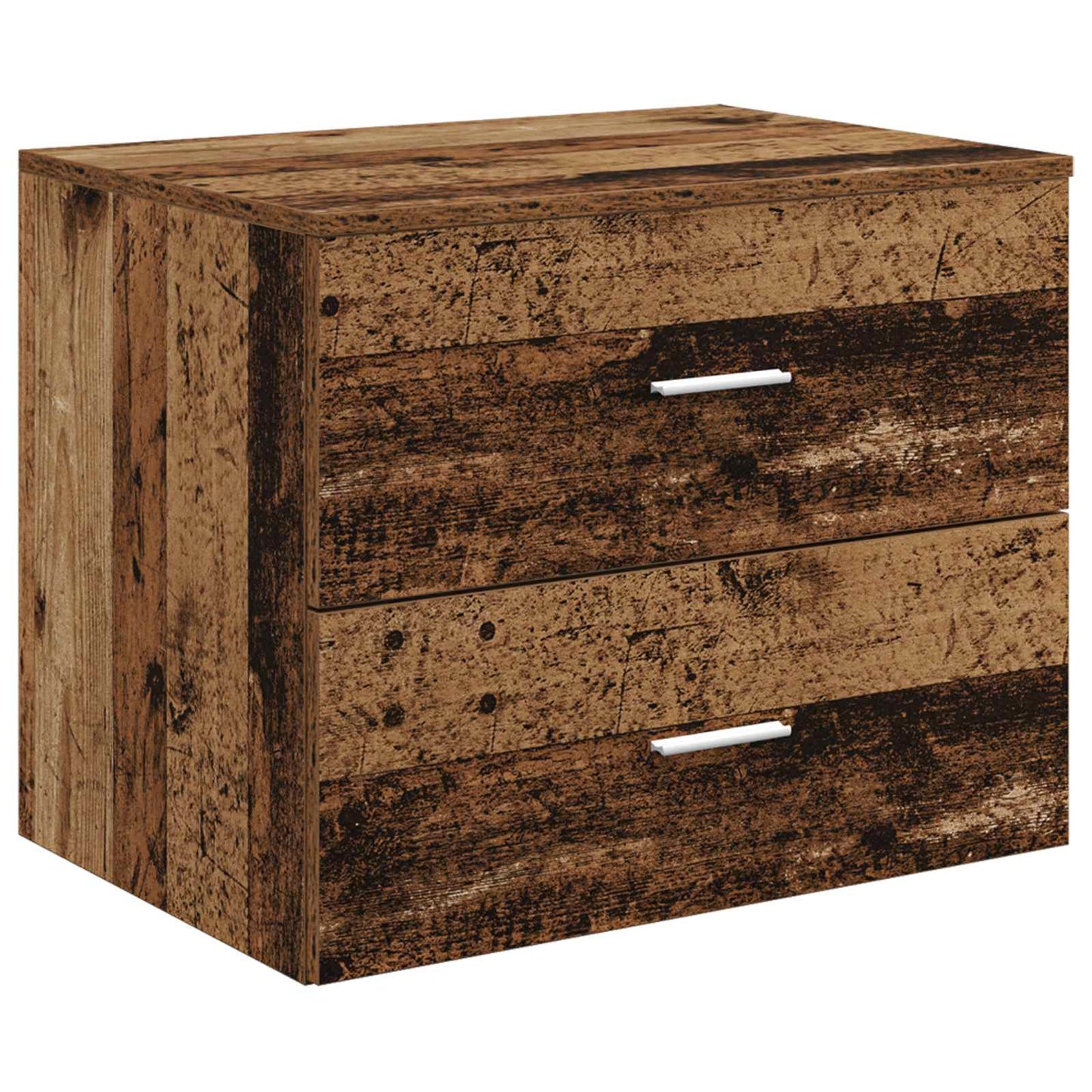 vidaXL Bathroom Furniture Set Old Wood Engineered Wood