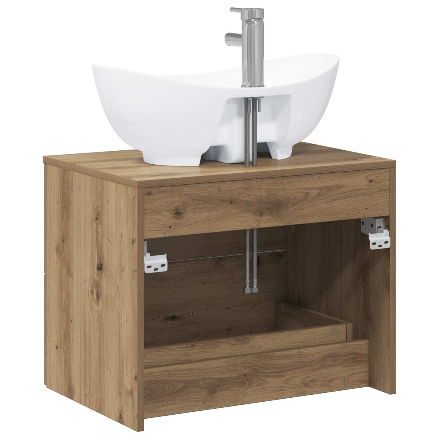 vidaXL Bathroom Furniture Set Artisan Oak Engineered Wood